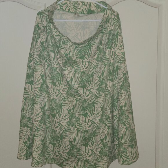 Pact XL Midi Skirt Tropical Fit & Flair Organic Cotton - Picture 3 of 8